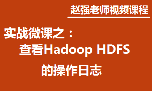 查看Hadoop HDFS的操作日志